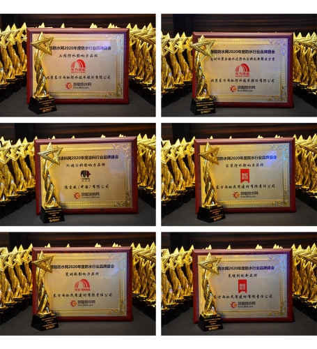 东方雨虹(ORIENTAL YUHONG)获“工程防水影响力品牌”等多项荣誉